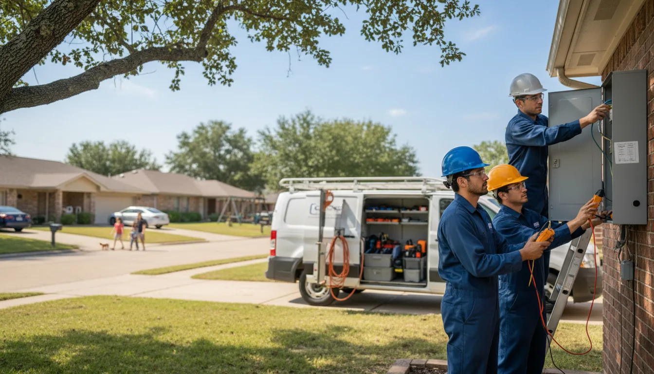 Certified electrician providing emergency electrical services in Ace, TX